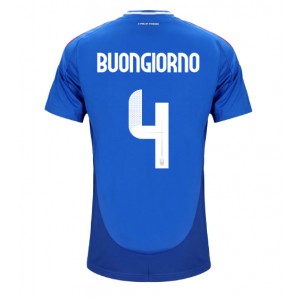 Fotbalové Dres Itálie Alessandro Buongiorno #4 Domácí Oblečení ME 2024 Krátký Rukáv
